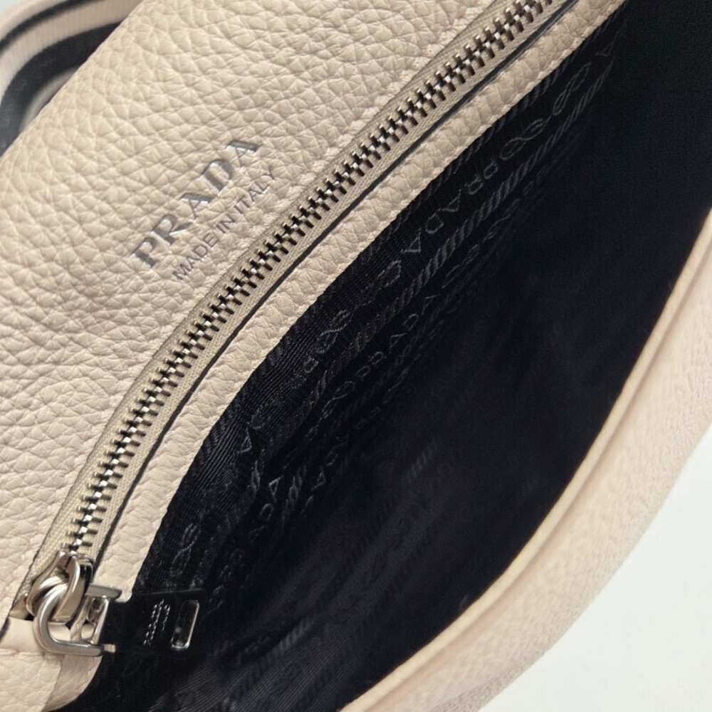 PRADA Flou leather shoulder bag NINFEA pink beige - Picture 6 of 9